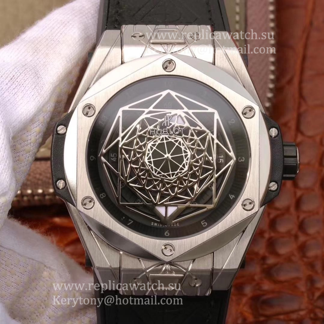 High Quality Hublot Big Bang Sang Bleu Titanium Black 415.NX.1112.VR.MXM16 TMF Titanium Black Dial HUB1213 UNICO Manufacture