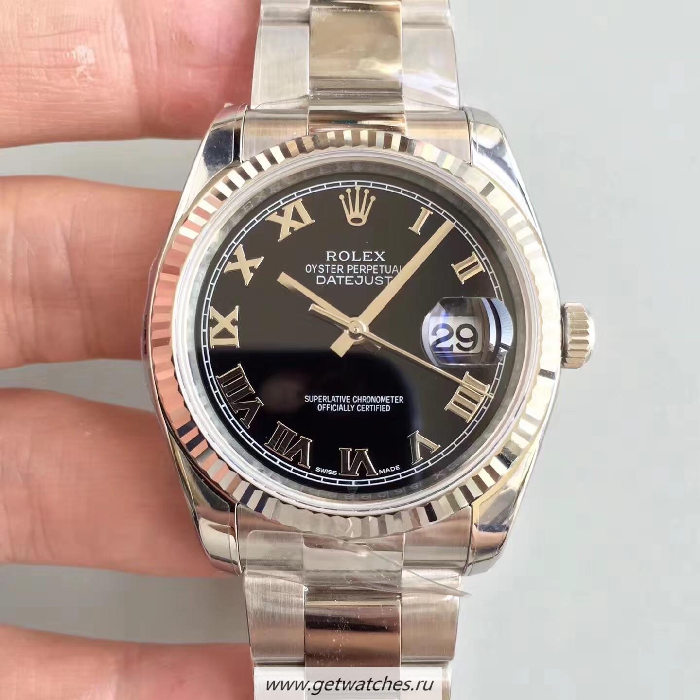 Shop R01ex Datejust 36mm 116234 ARF SS 904L Black Dial 3135